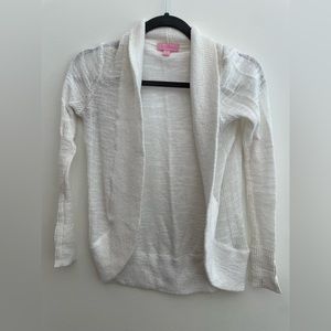 Lilly Pulitzer white cardigan. XS